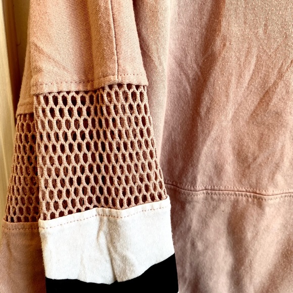 Victoria Secret Pink Cropped Net Long Sleeve Size Xsmall Small - Picture 3 of 7